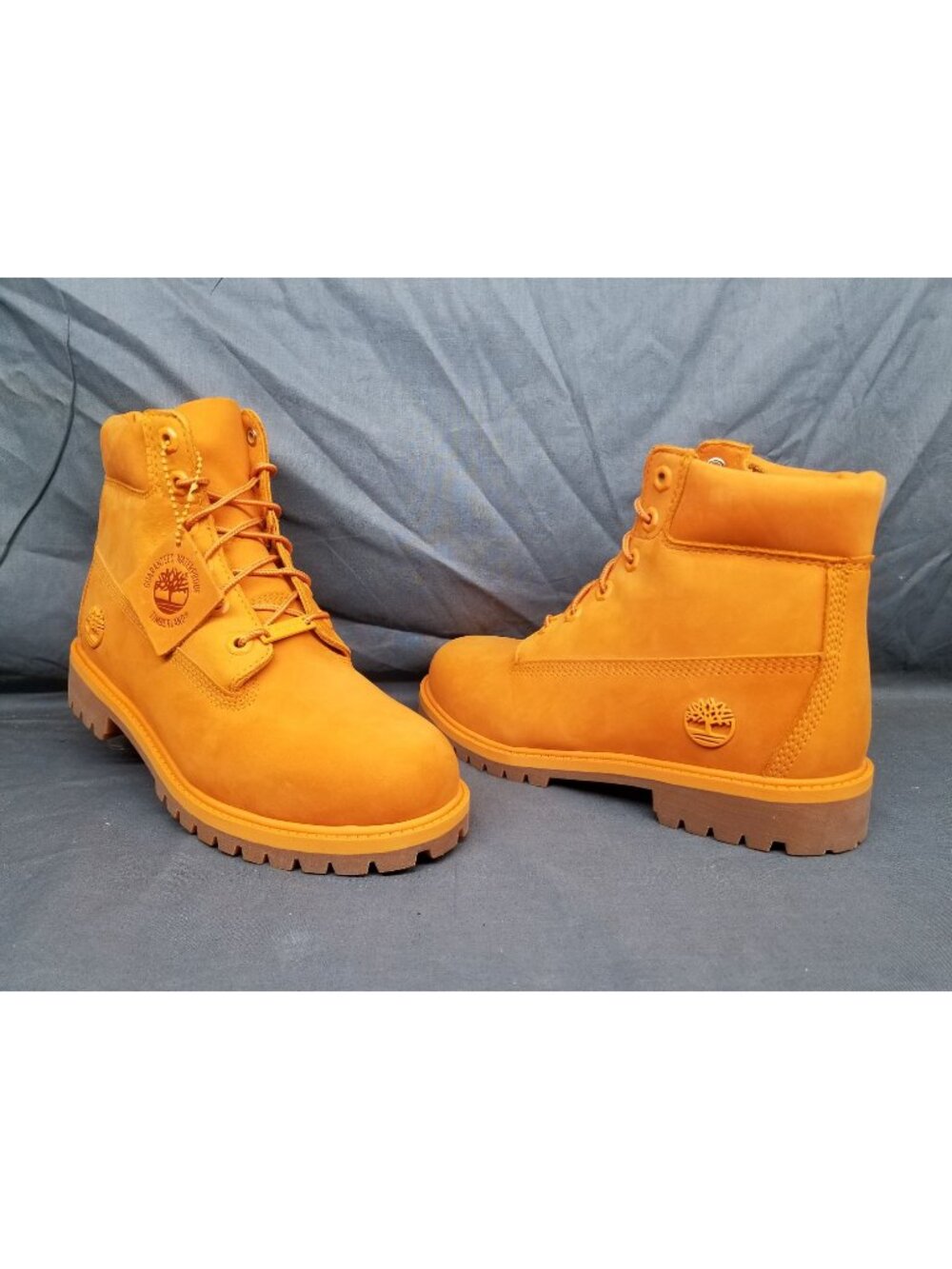 Timberland 6 In Premium (GS) Waterproof Boots Orange Boys Size 5 NEW IN BOX!